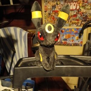 Pokemon Umbreon Stuffed Animal - Black and Yellow